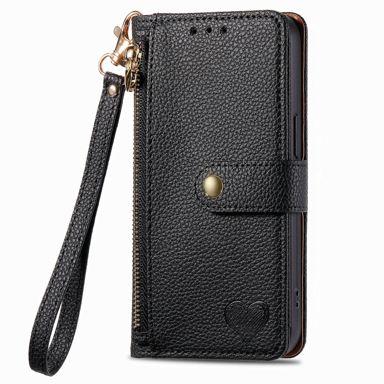 Custodia in pelle con cordino e cerniera per Samsung Galaxy C55
