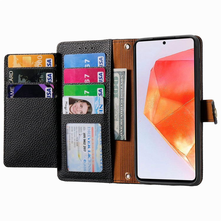 Custodia in pelle con cordino e cerniera per Samsung Galaxy C55