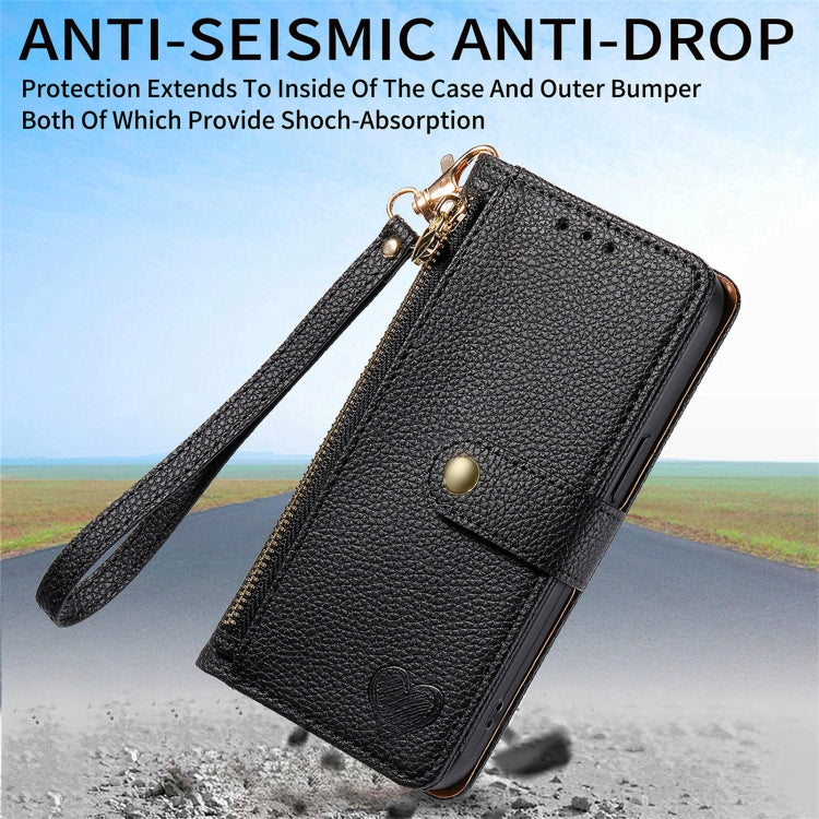 Custodia in pelle con cordino e cerniera per Samsung Galaxy C55
