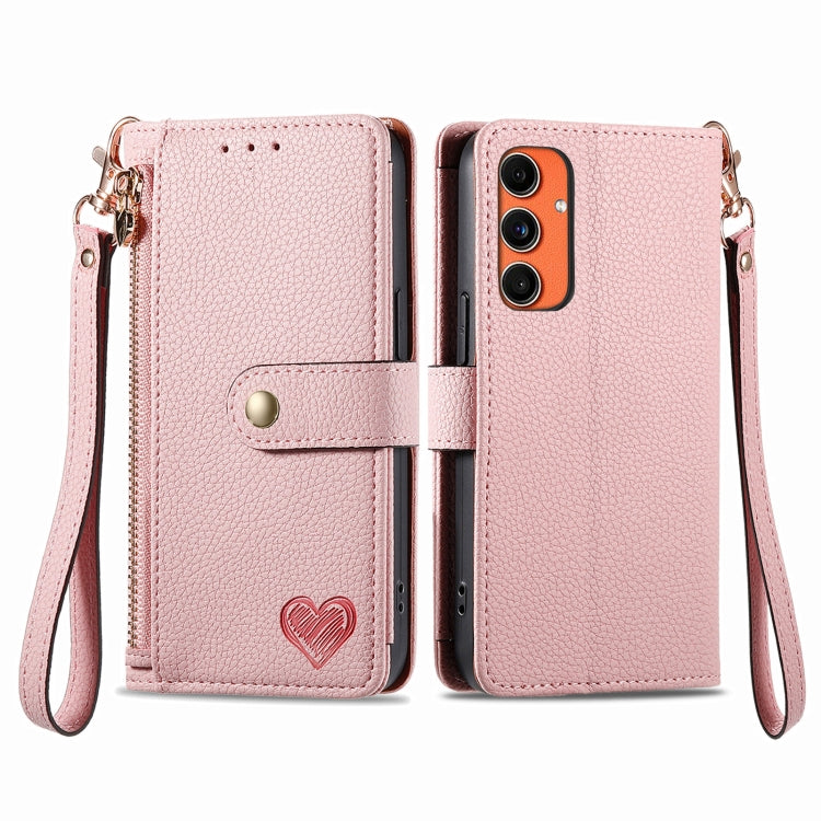 Custodia in pelle con cordino e cerniera per Samsung Galaxy C55