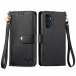 Custodia in pelle con cordino e cerniera per Samsung Galaxy C55