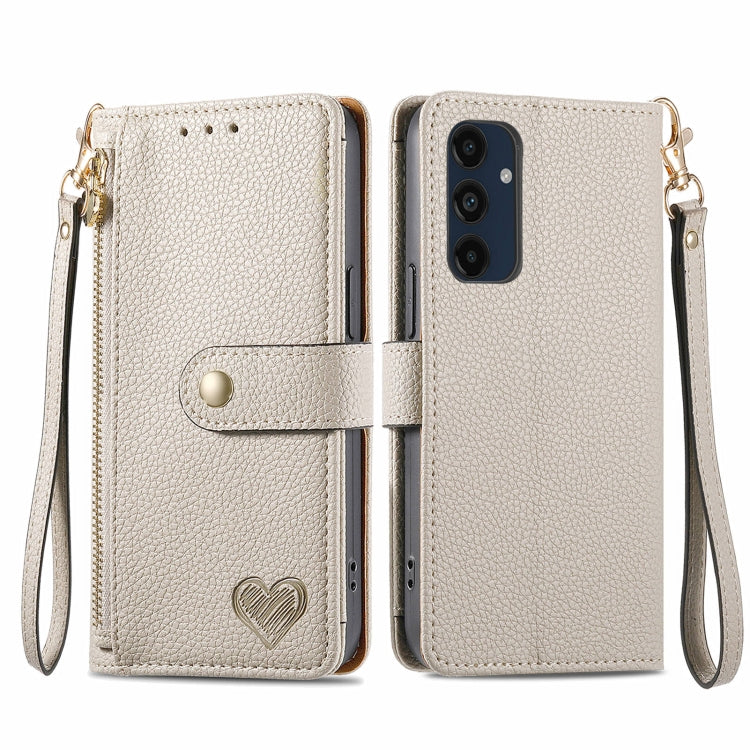 Custodia in pelle con cordino e cerniera per Samsung Galaxy C55