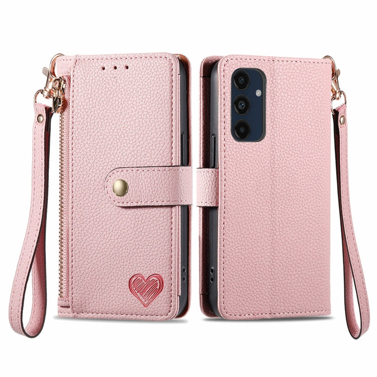 Custodia in pelle con cordino e cerniera per Samsung Galaxy C55
