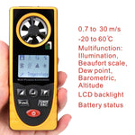 GM8910 Anemometro digitale con display LCD retroilluminato