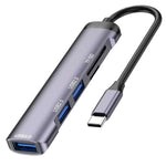 Adattatore USB Tipo C con USB 3.0, USB 2.0 e slot SD/TF