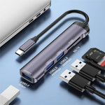 Adattatore USB Tipo C con USB 3.0, USB 2.0 e slot SD/TF