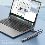 Adattatore USB Tipo C con USB 3.0, USB 2.0 e slot SD/TF