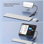 Adattatore USB Tipo C con USB 3.0, USB 2.0 e slot SD/TF