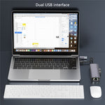 Hub USB 3.0 x3, USB-C e porta Gigabit RJ45 T513