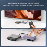 Q803 Per TV/Monitor/Fotocamera Convertitore switch 8K HDMI 3-in-1-out con porta USB-C 5V, Q803