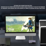 Q301 4K / 60 Hz HD Video Adattatore in lega di alluminio 3 ingressi 1 uscita HDMI Switcher