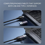 Hub USB 3.0 e Type-C 4 porte 5 Gbps per laptop