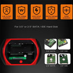 Supporto per disco rigido USB 575D, scatola per disco rigido mobile per laptop, base per HDD SATA IDE da 2,5/3,5 pollici, US Plug, UK Plug, EU Plug, AU Plug