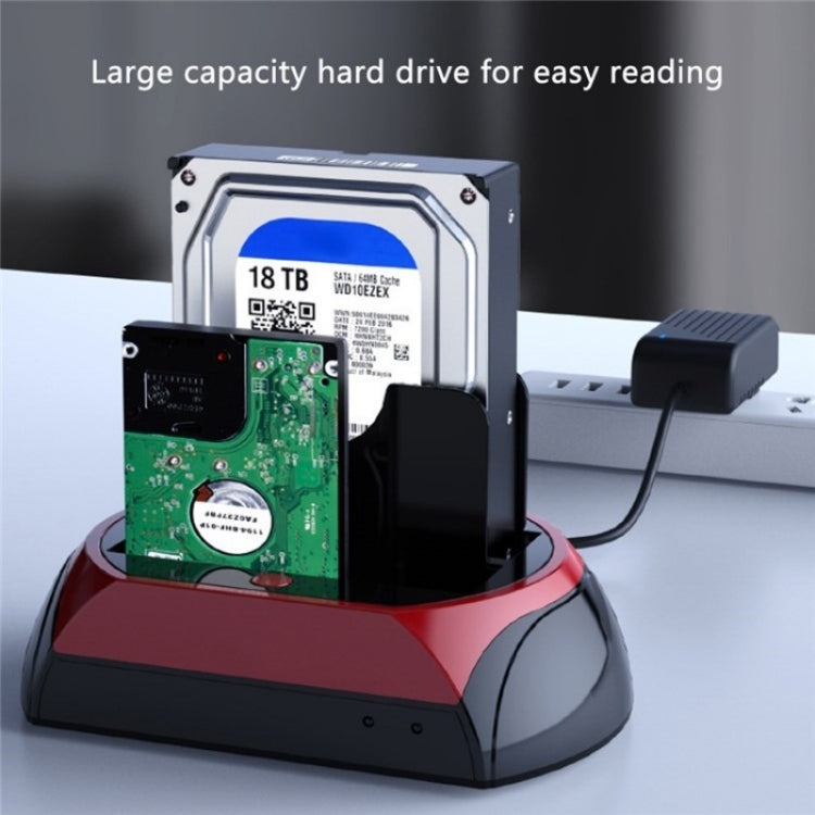 Supporto per disco rigido USB 575D, scatola per disco rigido mobile per laptop, base per HDD SATA IDE da 2,5/3,5 pollici, US Plug, UK Plug, EU Plug, AU Plug