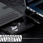 BT670 con slot per schede SD TF, masterizzatore DVD esterno multifunzione, BT670