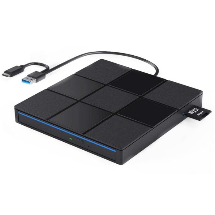 009 Con porta USB per computer portatile Unità DVD esterna Adattatore USB 3.0+Type-C, 009