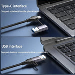 Docking station USB 3.0 e Type-C 4 porte in alluminio