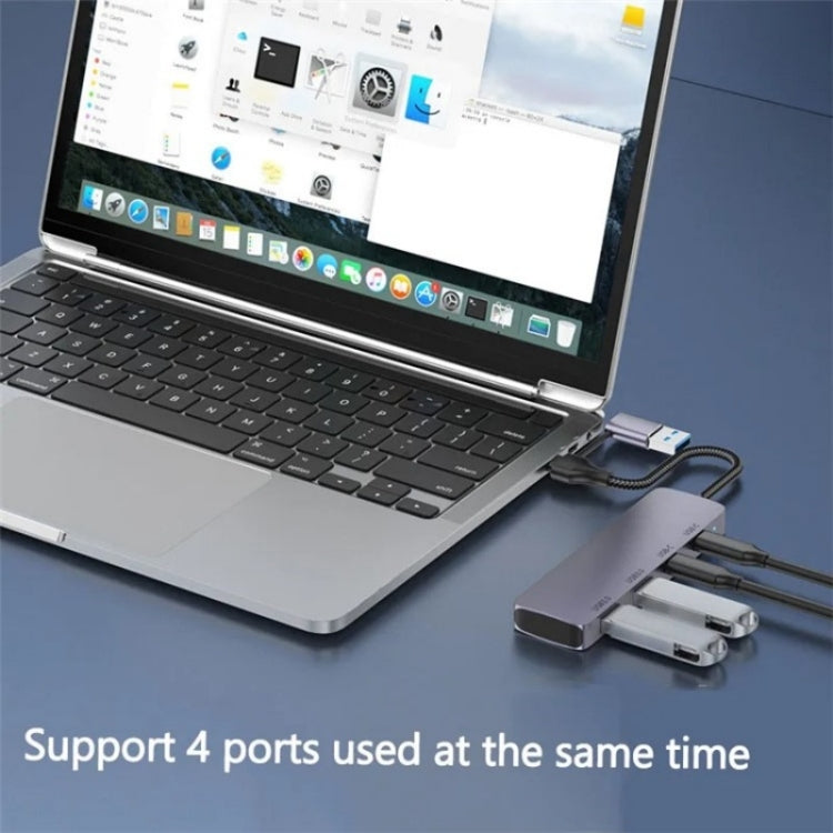 Docking station USB 3.0 e Type-C 4 porte in alluminio