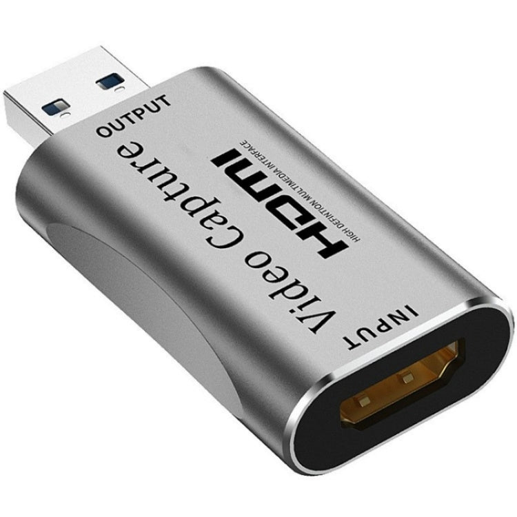 C30 per giochi in streaming live Scheda di acquisizione video HD da USB maschio a HDMI femmina in lega di alluminio, C30