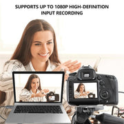 C30 per giochi in streaming live Scheda di acquisizione video HD da USB maschio a HDMI femmina in lega di alluminio, C30