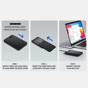 H8 2.5 pollici SATA meccanico a stato solido SSD Hard Drive Box per Windows / Mac / Linux, H8