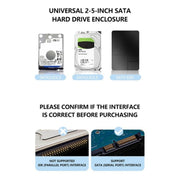 H8 2.5 pollici SATA meccanico a stato solido SSD Hard Drive Box per Windows / Mac / Linux, H8