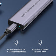 S186 Custodia per disco rigido esterno NVME M.2 in lega di alluminio USB3.1 10 Gbps SATA SSD, S186