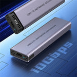 S186 Custodia per disco rigido esterno NVME M.2 in lega di alluminio USB3.1 10 Gbps SATA SSD, S186