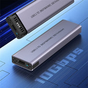 S186 Custodia per disco rigido esterno NVME M.2 in lega di alluminio USB3.1 10 Gbps SATA SSD, S186