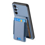 Custodia per telefono con supporto a portafoglio verticale in fibra di carbonio, For Samsung Galaxy A15, For Samsung Galaxy A55 5G, For Samsung Galaxy A35 5G, For Samsung Galaxy S24 Ultra 5G