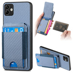 Custodia per telefono con supporto a portafoglio verticale in fibra di carbonio, For Samsung Galaxy A04e, For Samsung Galaxy S23 Ultra 5G, For Samsung Galaxy S23+ 5G, For Samsung Galaxy S23 5G