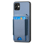 Custodia per telefono con supporto a portafoglio verticale in fibra di carbonio, For Samsung Galaxy A04e, For Samsung Galaxy S23 Ultra 5G, For Samsung Galaxy S23+ 5G, For Samsung Galaxy S23 5G