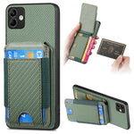 Custodia per telefono con supporto a portafoglio verticale in fibra di carbonio, For Samsung Galaxy A04e, For Samsung Galaxy S23 Ultra 5G, For Samsung Galaxy S23+ 5G, For Samsung Galaxy S23 5G
