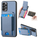 Custodia per telefono con supporto a portafoglio verticale in fibra di carbonio, For Samsung Galaxy A52, For Samsung Galaxy Note20 Ultra, For Samsung Galaxy Note20, For Samsung Galaxy A70 / A70s