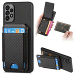 Custodia per telefono con supporto a portafoglio verticale in fibra di carbonio, For Samsung Galaxy A52, For Samsung Galaxy Note20 Ultra, For Samsung Galaxy Note20, For Samsung Galaxy A70 / A70s