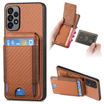 Custodia per telefono con supporto a portafoglio verticale in fibra di carbonio, For Samsung Galaxy A52, For Samsung Galaxy Note20 Ultra, For Samsung Galaxy Note20, For Samsung Galaxy A70 / A70s