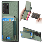 Custodia per telefono con supporto a portafoglio verticale in fibra di carbonio, For Samsung Galaxy A52, For Samsung Galaxy Note20 Ultra, For Samsung Galaxy Note20, For Samsung Galaxy A70 / A70s