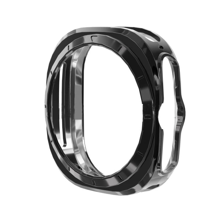 Custodia protettiva per orologio elettroplaccata in TPU cava, For Samsung Galaxy Watch 7 44mm, For Samsung Galaxy Watch 7 40mm, For Samsung Galaxy Watch Ultra 47mm / Ultra 2025