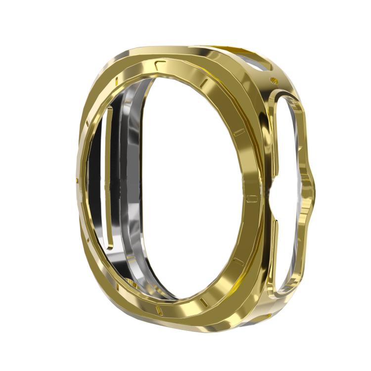 Custodia protettiva per orologio elettroplaccata in TPU cava, For Samsung Galaxy Watch 7 44mm, For Samsung Galaxy Watch 7 40mm, For Samsung Galaxy Watch Ultra 47mm / Ultra 2025