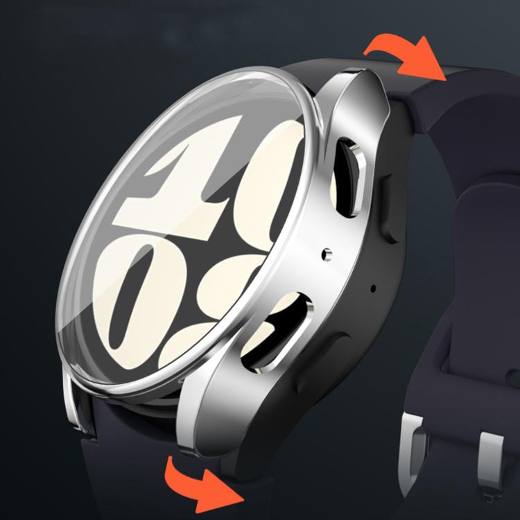 Custodia protettiva per orologio elettroplaccata in TPU cava, For Samsung Galaxy Watch 7 44mm, For Samsung Galaxy Watch 7 40mm, For Samsung Galaxy Watch Ultra 47mm / Ultra 2025