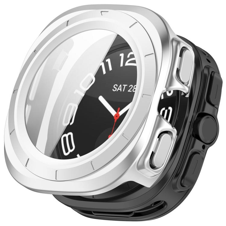 Custodia protettiva impermeabile per orologio integrata con pellicola temperata e PC, For Samsung Galaxy Watch Ultra 47mm / Ultra 2025, For Samsung Galaxy Watch 7 44mm