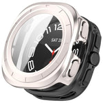 Custodia protettiva impermeabile per orologio integrata con pellicola temperata e PC, For Samsung Galaxy Watch Ultra 47mm / Ultra 2025, For Samsung Galaxy Watch 7 44mm