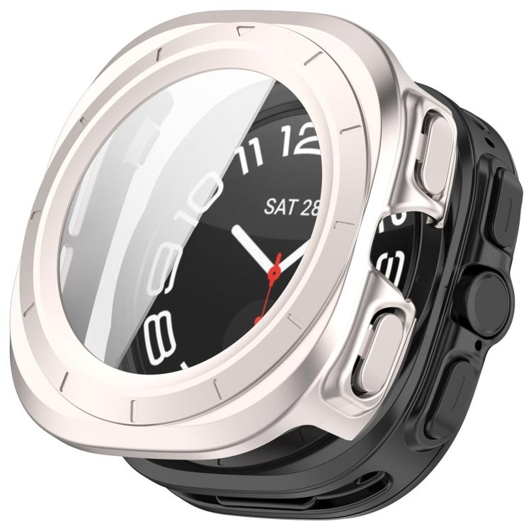 Custodia protettiva impermeabile per orologio integrata con pellicola temperata e PC, For Samsung Galaxy Watch Ultra 47mm / Ultra 2025, For Samsung Galaxy Watch 7 44mm