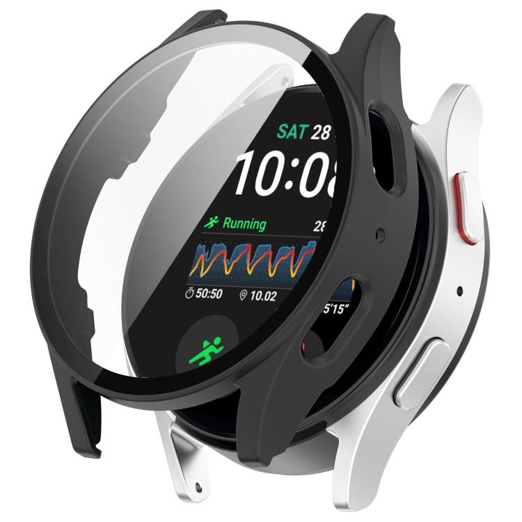 Custodia protettiva impermeabile per orologio integrata con pellicola temperata e PC, For Samsung Galaxy Watch 7 40mm