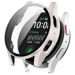 Custodia protettiva impermeabile per orologio integrata con pellicola temperata e PC, For Samsung Galaxy Watch 7 40mm