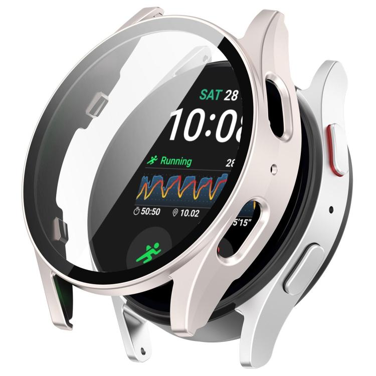 Custodia protettiva impermeabile per orologio integrata con pellicola temperata e PC, For Samsung Galaxy Watch 7 40mm