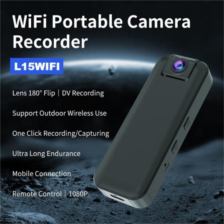 Telecamera HD L15WIFI con visione notturna e obiettivo girevole