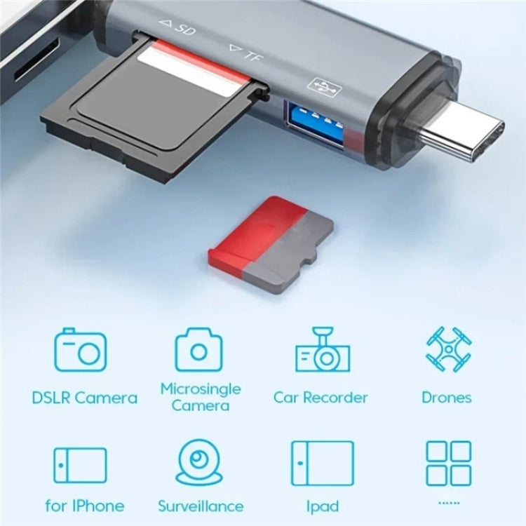Adattatore trasferimento dati USB Tipo C SD TF