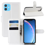 Custodia in pelle Flip orizzontale con texture Litchi per iPhone XIR 2019, con portafoglio, supporto e slot per carte, For iPhone 11, For XIR 2019