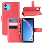Custodia in pelle Flip orizzontale con texture Litchi per iPhone XIR 2019, con portafoglio, supporto e slot per carte, For iPhone 11, For XIR 2019